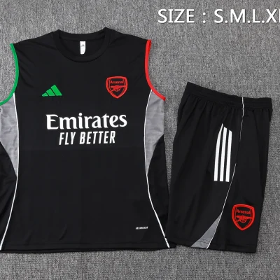 Alternative view of Arsenal Sleeveless Training Kit Black 2025/26