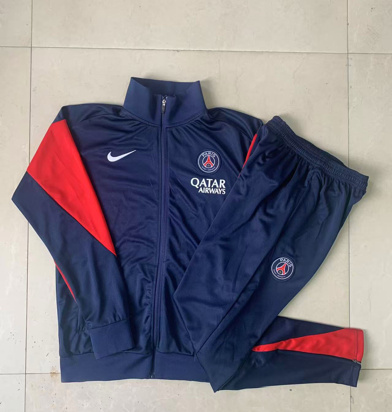 Kids PSG Training Kit (Jacket+Pants) Royalblue 2025/26 - Image 2