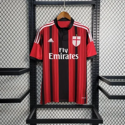 AC Milan Retro Soccer Jersey Home Custom Shirt 2014/15