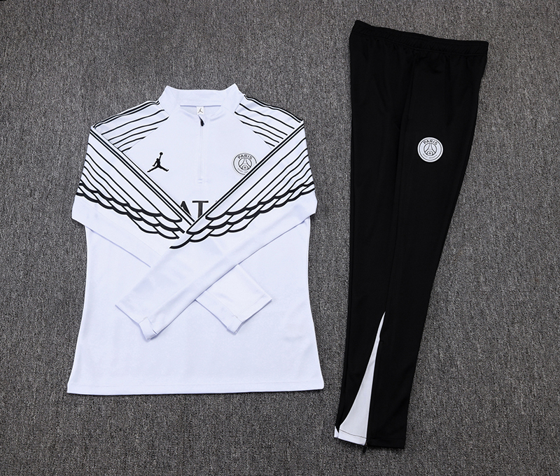 PSG Training Kit (Sweatshirt+Pants) White 2025/26 - Image 2