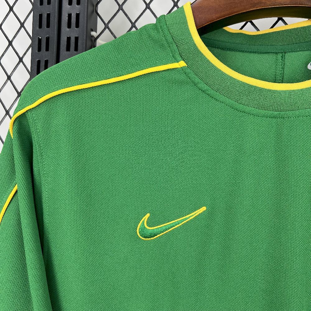 Brazil Retro Jersey Custom Goalkeeper Soccer Jersey 1998 - Image 5