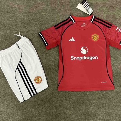 Manchester United Home Kids Kit Jersey+Shorts 2025/26