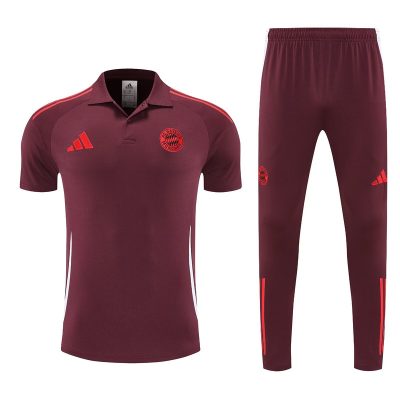 Bayern Munich Training Kit (Polo+Pants) Red 2025/26