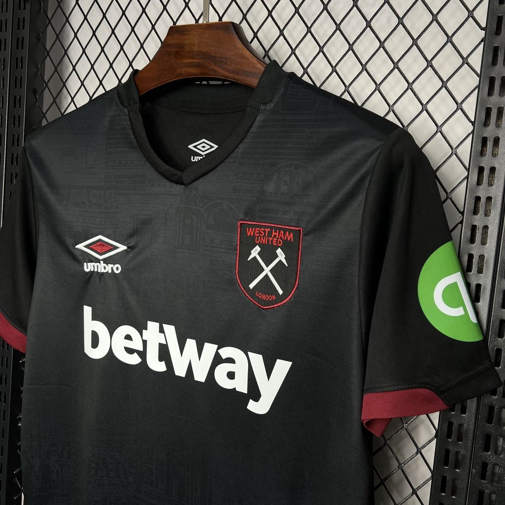 West Ham United Football Jersey Away Custom Shirt 2024/25 - Image 3