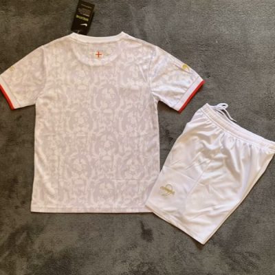 Alternative view of England Soccer Jersey White Comma Special Edition Kids Kit Jersey+Shorts EURO 2024