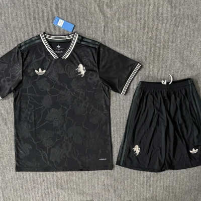 Juventus Soccer Jersey Third Away Kids Kit Jersey+Shorts 2025/26