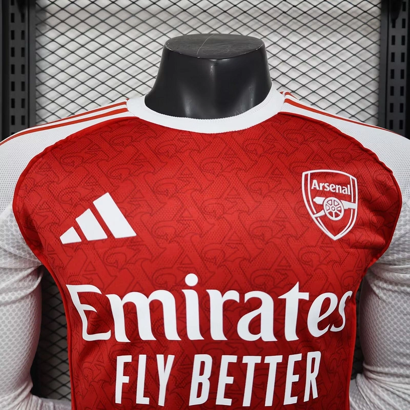 Arsenal Soccer Jersey Home Long Sleeve Shirt 2025/26 - Image 4