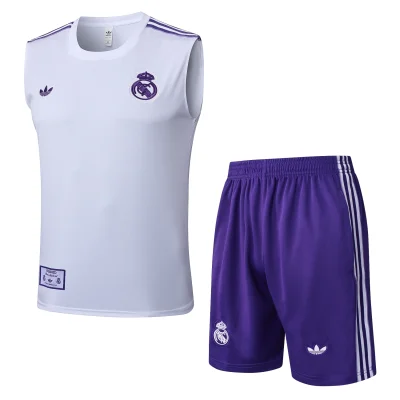 Real Madrid Sleeveless Training Kit White&Purple 2025/26