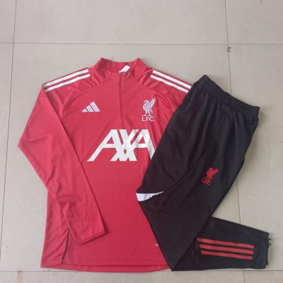 Alternative view of Kids Liverpool Training Kit (Sweatshirt+Pants) Red 2025/26