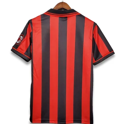 Alternative view of AC Milan Retro Soccer Jersey Home Custom Shirt 1996/97