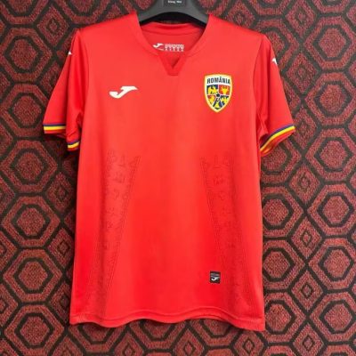 Romania Soccer Jersey Away Custom Shirt EURO 2024