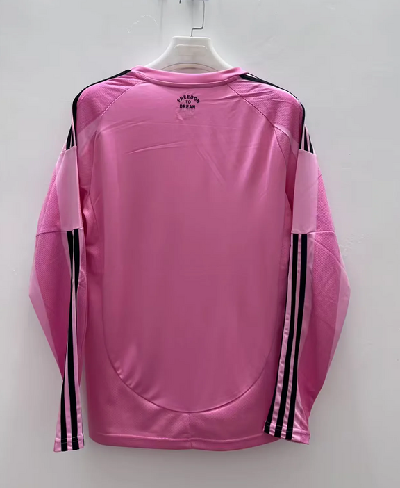 Inter Miami Soccer Jersey Home Long Sleeve Custom Shirt 2025 - Image 2