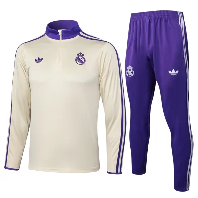 Real Madrid Training Kit (Sweatshirt+Pants) Apricot 2025/26
