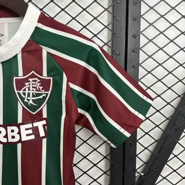 Fluminense FC Soccer Jersey Home Kids Kit Jersey+Shorts 2025-26 - Image 4