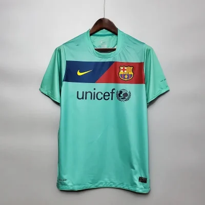 Barcelona Retro Jersey Away Soccer Shirt 2010-11