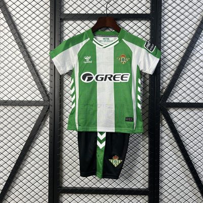 Real Betis Home Kids Kit Jersey+Shorts 2025/26