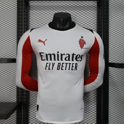 AC Milan Soccer Jersey Away Long Sleeve Shirt 2025/26