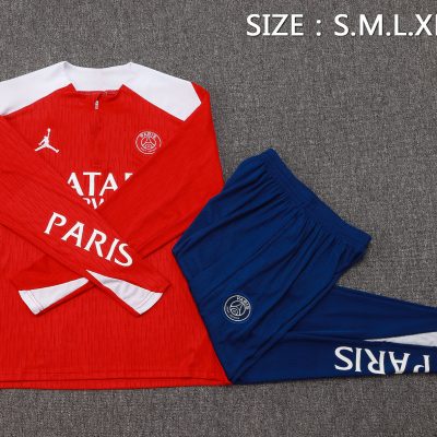 Alternative view of PSG Training Kit (Sweatshirt+Pants) Red 2025/26 - Player Version