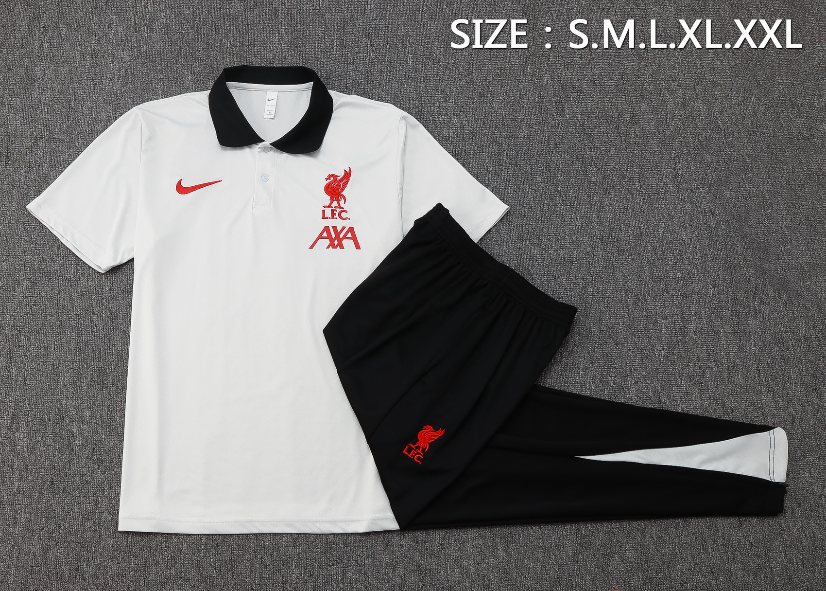 Liverpool Training Kit (Polo+Pants) White 2025/26 - Image 4
