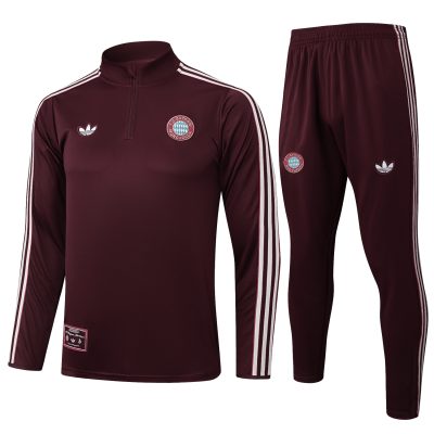 Bayern Munich Training Kit (Sweatshirt+Pants) Red 2025/26