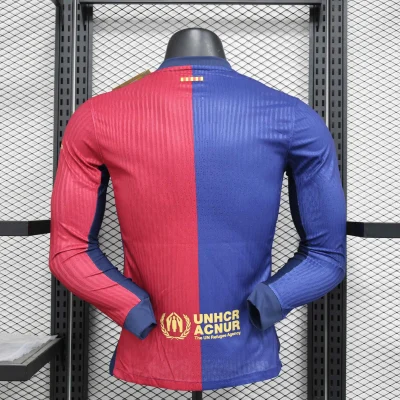 Alternative view of Soccer Jersey Barcelona Home Long Sleeve Shirt 2024/25