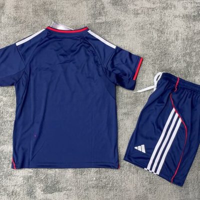 Alternative view of Olympique Lyonnais Football Jersey Away Kids Kit Jerseys+Shorts 2025/26