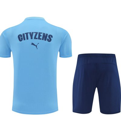 Alternative view of Manchester City Training Jersey Kit Blue 2025/26