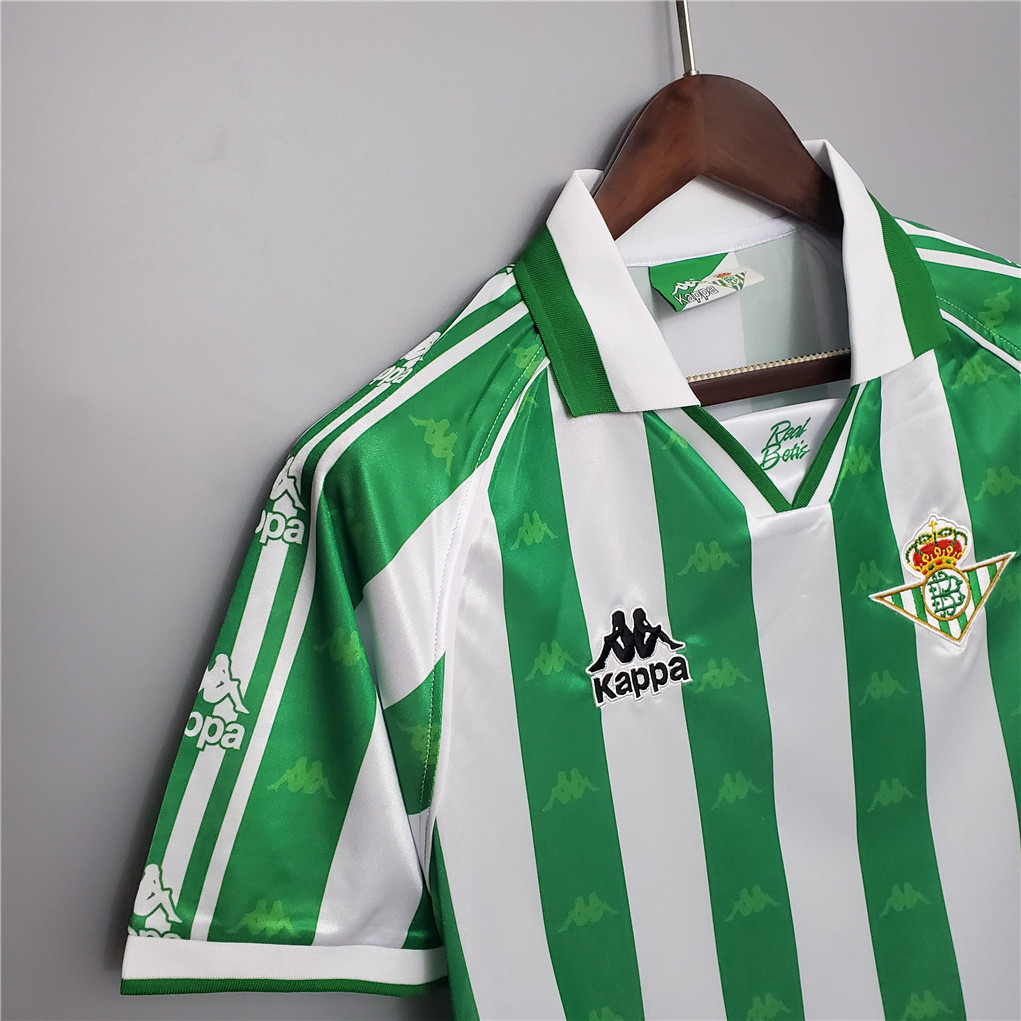 Real Betis Retro Jersey Home Soccer Shirt 1995/97 - Image 4
