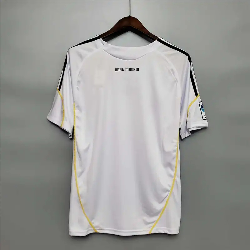 Real Madrid Retro Jersey Home Custom Soccer Shirt 2009/10 - Image 2