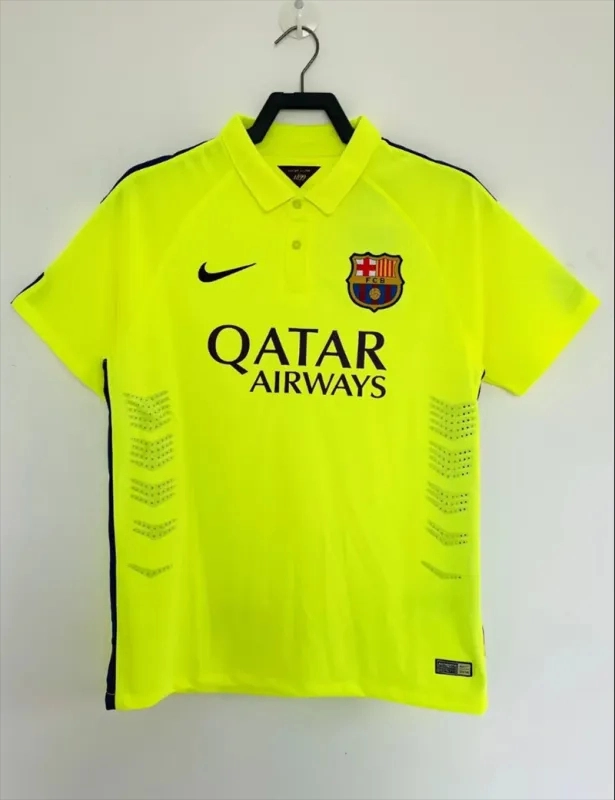 Barcelona Retro Jersey Third Away Soccer Shirt 2014-15