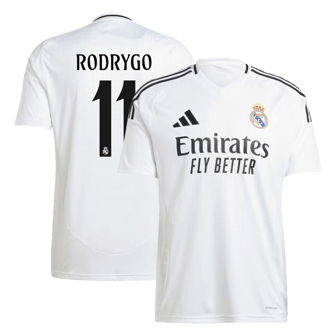 RODRYGO #11 Real Madrid Soccer Jersey Home Custom Shirt 2024/25