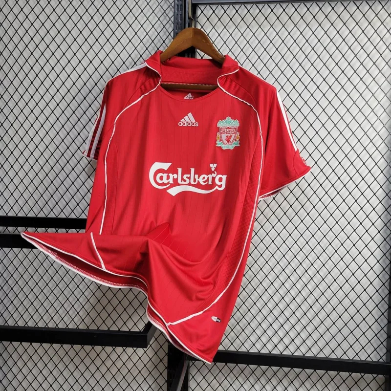 Liverpool Retro Football Jersey Home Custom Shirt 2006/07 - Image 6
