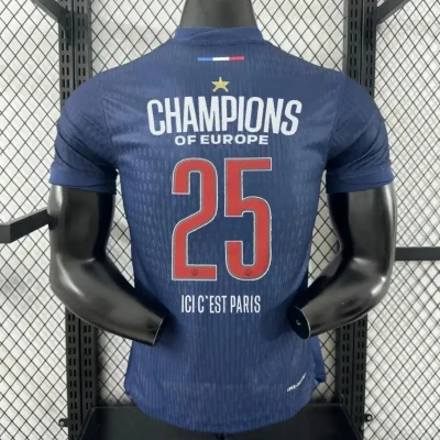 Soccer Jersey PSG Home x Champions of Europe 2025 Shirt - Player Version (With Star)