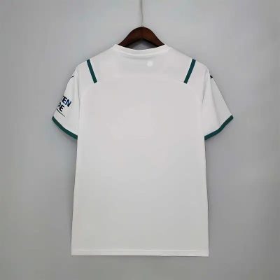 Alternative view of Manchester City Retro Away Football Jersey Shirt 2021/22