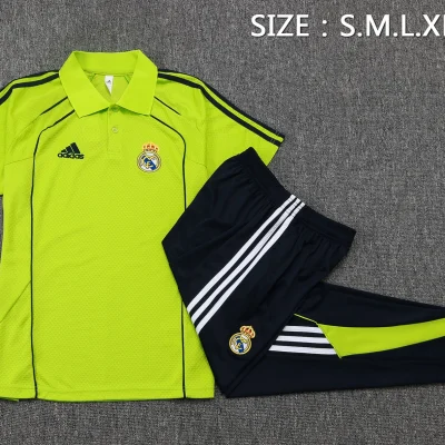 Alternative view of Real Madrid Training Kit (Polo+Pants) Green 2025/26