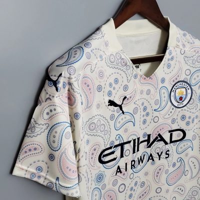 Alternative view of Manchester City Retro Football Jersey Away Shirt 2020/21
