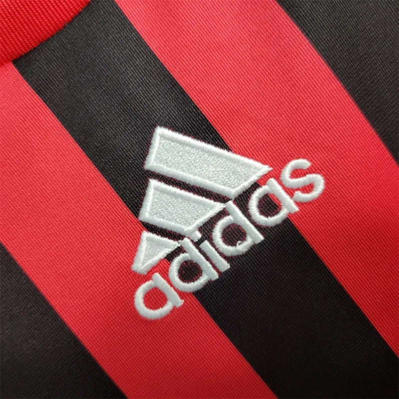 AC Milan Retro Soccer Jersey Home Long Sleeve Custom Shirt 2007/08 - Image 6