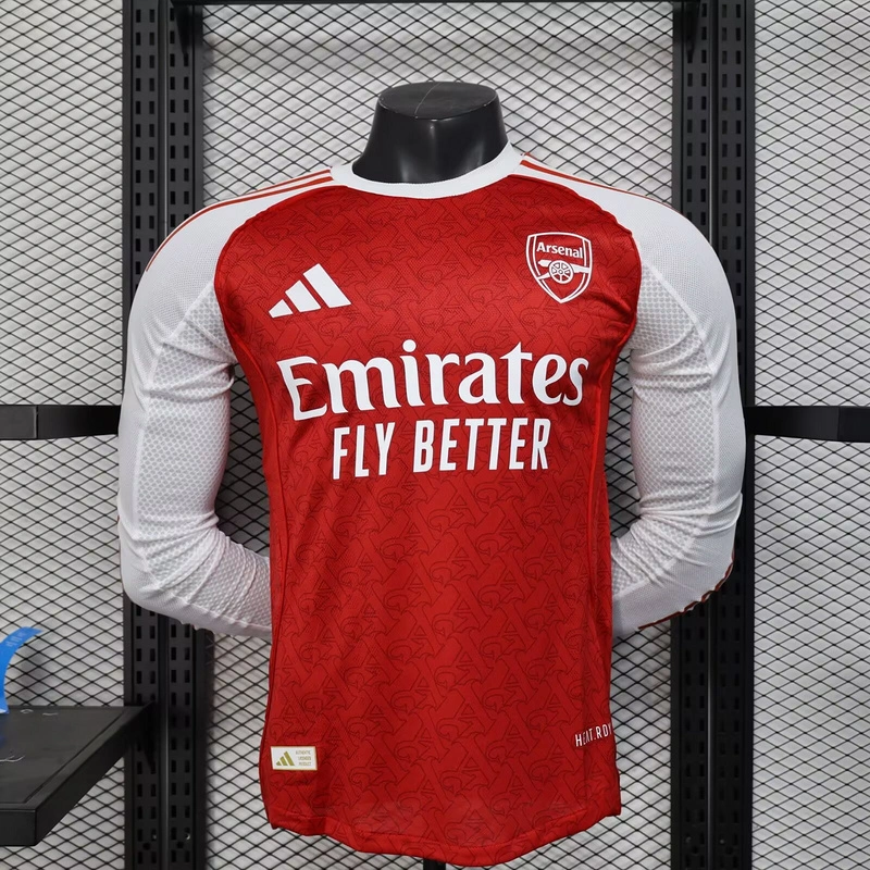 Arsenal Soccer Jersey Home Long Sleeve Shirt 2025/26