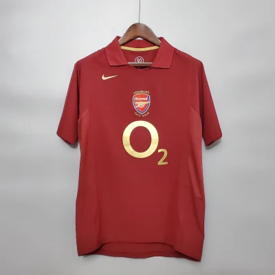 Arsenal Soccer Retro Jersey Home Custom Shirt 2005/06