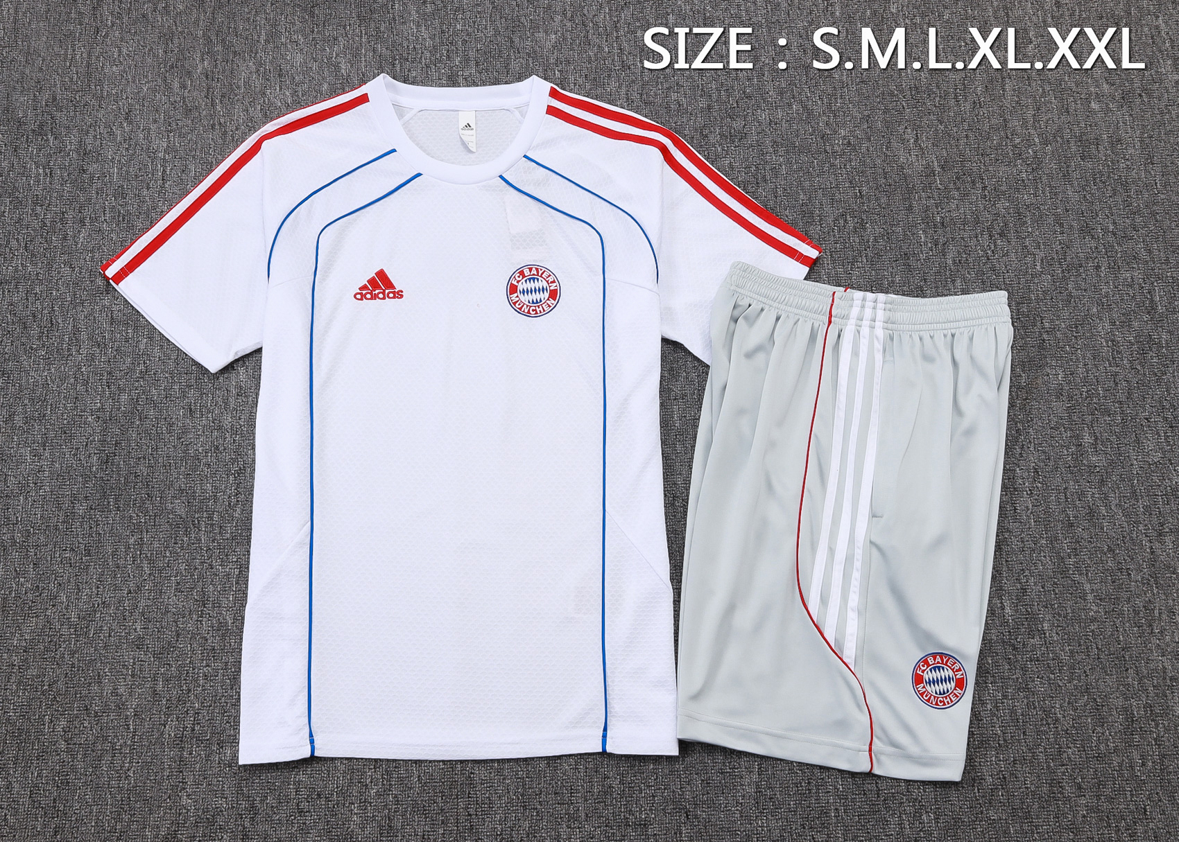 Bayern Munich Training Jersey Kit White 2025/26 - Image 2