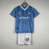 Manchester City Football Jersey Home Kids Kit Jersey+Shorts 2023/24