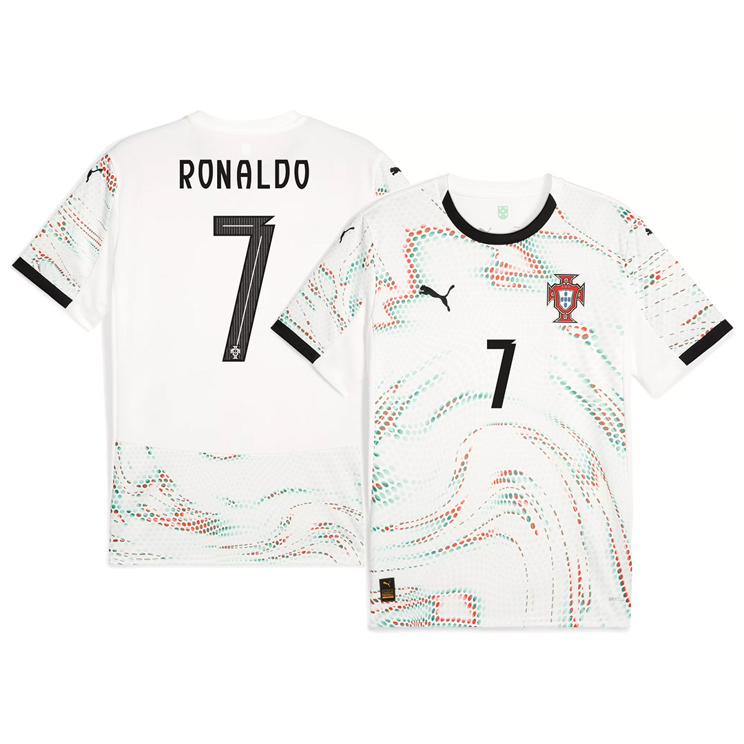 Ronaldo #7 Portugal Soccer Jersey Away Shirt 2025 - Image 3