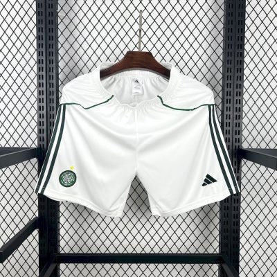 Celtic Soccer Jersey Home Custom Shorts 2025/26