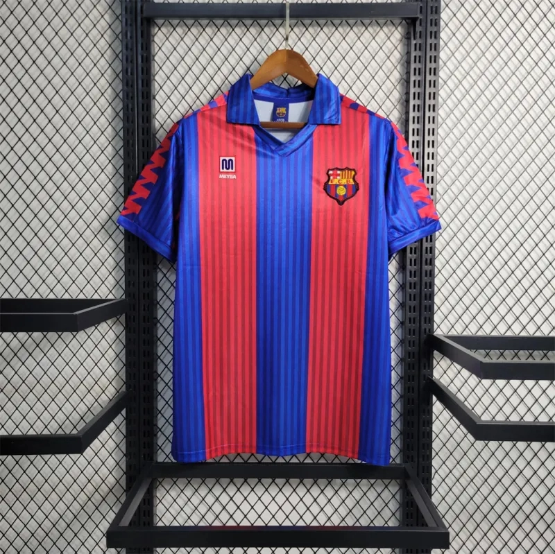 Barcelona Retro Jersey Home Soccer Shirt 1991-92