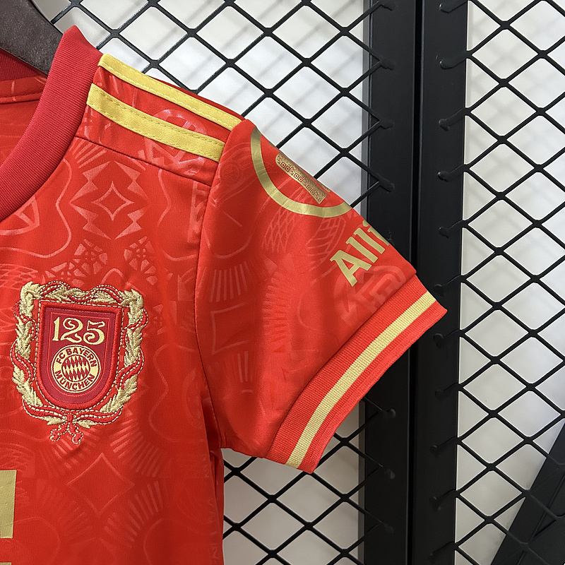 Bayern Munich Kids Kit Jerseys+Shorts 2025/26 125th Anniversary - Image 6
