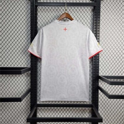Alternative view of England Soccer Jersey White Comma Special Edition Kit Custom Shirt EURO 2024