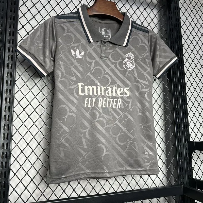 Real Madrid Soccer Jersey Third Away Kids Kit Jersey+Shorts 2024/25 - Image 3