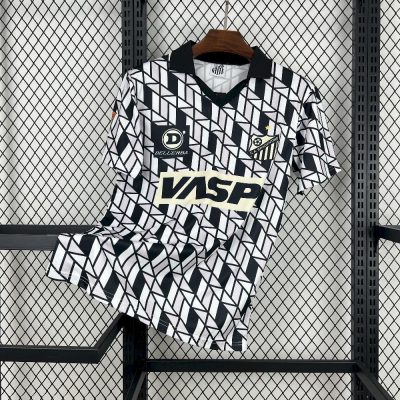 Santos FC Retro Soccer Jersey Away Custom Shirt 1990-91