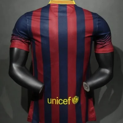 Alternative view of Barcelona Retro Jersey Home Soccer Shirt 2013-14