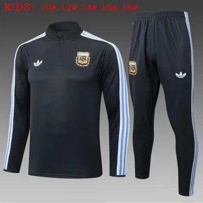Kids Argentina Training Kit (Sweatshirt+Pants) Deep Grey 2025